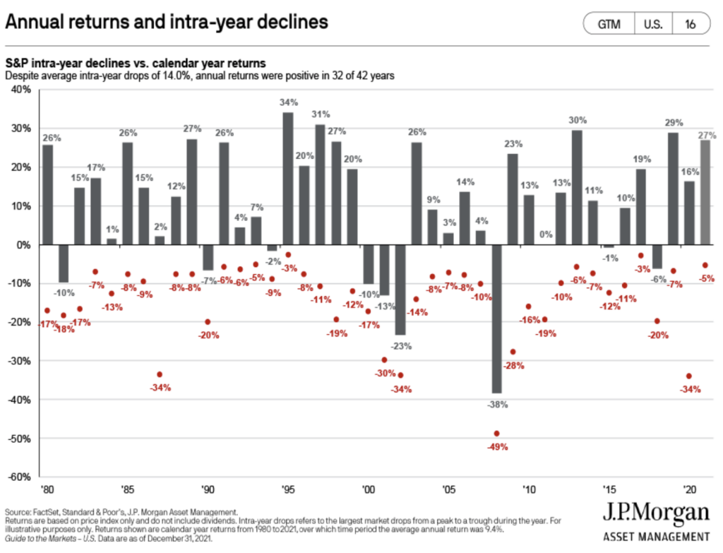 annual returns and intra-year declines