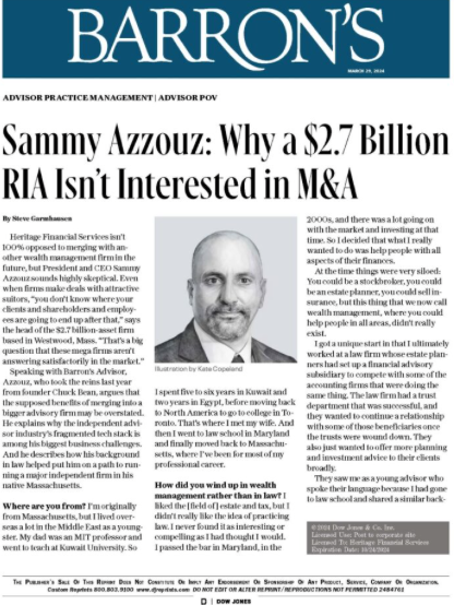 Sammy Azzouz Barron's Article